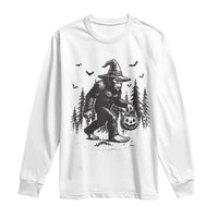 Funny Halloween Gift Long Sleeve Shirt Bigfoot Witch Costume - Wonder Print Shop