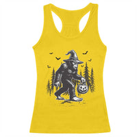 Funny Halloween Gift Racerback Tank Top Bigfoot Witch Costume - Wonder Print Shop