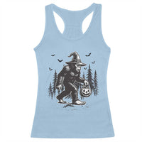 Funny Halloween Gift Racerback Tank Top Bigfoot Witch Costume - Wonder Print Shop