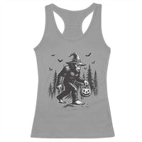 Funny Halloween Gift Racerback Tank Top Bigfoot Witch Costume - Wonder Print Shop