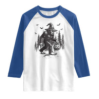 Funny Halloween Gift Raglan Shirt Bigfoot Witch Costume - Wonder Print Shop