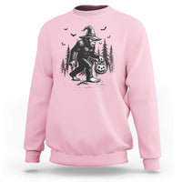 Funny Halloween Gift Sweatshirt Bigfoot Witch Costume - Wonder Print Shop