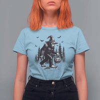Funny Halloween Gift T Shirt For Women Bigfoot Witch Costume - Wonder Print Shop