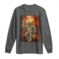 Halloween Mummy Bigfoot Long Sleeve Shirt Funny Cryptid Gift - Wonder Print Shop
