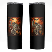 Halloween Mummy Bigfoot Skinny Tumbler Funny Cryptid Gift