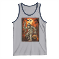 Halloween Mummy Bigfoot Tank Top Funny Cryptid Gift - Wonder Print Shop