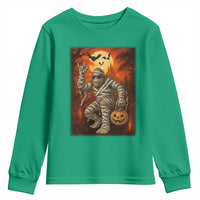 Halloween Mummy Bigfoot Youth Sweatshirt Funny Cryptid Gift - Wonder Print Shop