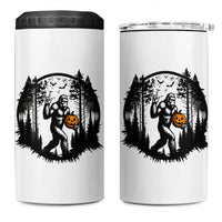 Funny Halloween Bigfoot With Jack O Lantern 4 in 1 Can Cooler Tumbler