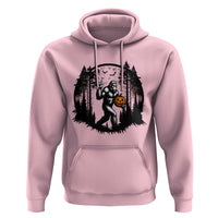 Funny Halloween Bigfoot With Jack O Lantern Hoodie - Wonder Print Shop