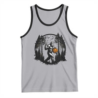 Funny Halloween Bigfoot With Jack O Lantern Tank Top - Wonder Print Shop