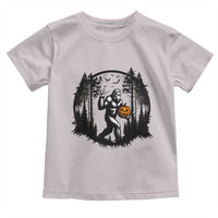 Funny Halloween Bigfoot With Jack O Lantern Toddler T Shirt - Wonder Print Shop