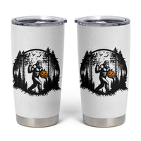 Funny Halloween Bigfoot With Jack O Lantern Tumbler Cup