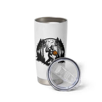 Funny Halloween Bigfoot With Jack O Lantern Tumbler Cup