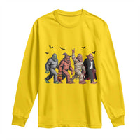 Funny Halloween Long Sleeve Shirt Bigfoot Monster Cosplay Characters - Wonder Print Shop