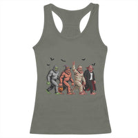 Funny Halloween Racerback Tank Top Bigfoot Monster Cosplay Characters - Wonder Print Shop