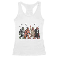 Funny Halloween Racerback Tank Top Bigfoot Monster Cosplay Characters - Wonder Print Shop