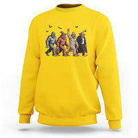 Funny Halloween Sweatshirt Bigfoot Monster Cosplay Characters - Wonder Print Shop