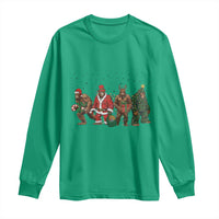 Bigfoot Christmas Cosplay Long Sleeve Shirt Funny Holiday Gift - Wonder Print Shop