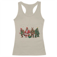 Bigfoot Christmas Cosplay Racerback Tank Top Funny Holiday Gift - Wonder Print Shop