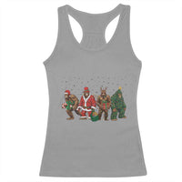 Bigfoot Christmas Cosplay Racerback Tank Top Funny Holiday Gift - Wonder Print Shop