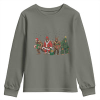 Bigfoot Christmas Cosplay Youth Sweatshirt Funny Holiday Gift - Wonder Print Shop