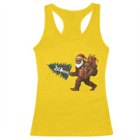 Believe Bigfoot Christmas Racerback Tank Top Sasquatch Holiday Gift - Wonder Print Shop