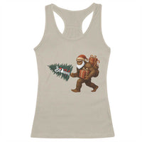 Believe Bigfoot Christmas Racerback Tank Top Sasquatch Holiday Gift - Wonder Print Shop