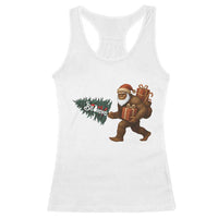Believe Bigfoot Christmas Racerback Tank Top Sasquatch Holiday Gift - Wonder Print Shop