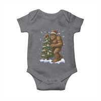 Funny Christmas Baby Onesie Bigfoot Decorating Xmas Tree Gift - Wonder Print Shop