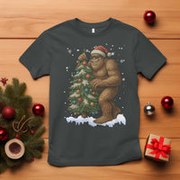 Funny Christmas T Shirt Bigfoot Decorating Xmas Tree Gift - Wonder Print Shop