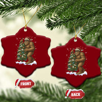 Funny Xmas Ceramic Ornament Bigfoot Decorating Xmas Tree Gift - Wonder Print Shop