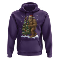 Funny Christmas Hoodie Bigfoot Decorating Xmas Tree Gift - Wonder Print Shop