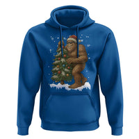 Funny Christmas Hoodie Bigfoot Decorating Xmas Tree Gift - Wonder Print Shop