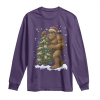Funny Christmas Long Sleeve Shirt Bigfoot Decorating Xmas Tree Gift - Wonder Print Shop