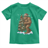 Funny Christmas Toddler T Shirt Bigfoot Decorating Xmas Tree Gift - Wonder Print Shop