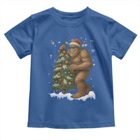 Funny Christmas Toddler T Shirt Bigfoot Decorating Xmas Tree Gift - Wonder Print Shop