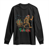 Bigfoot Christmas Long Sleeve Shirt Believe Funny Holiday Gift - Wonder Print Shop