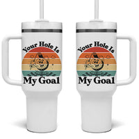Your Hole Is My Goal Tumbler With Handle Funny Golf Gift - Wonder Print Shop