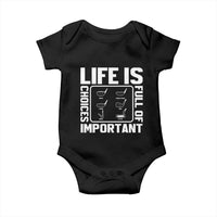 Life Is Full Of Important Choices Baby Onesie Golf Lover Gift - Wonder Print Shop