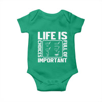 Life Is Full Of Important Choices Baby Onesie Golf Lover Gift - Wonder Print Shop