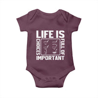 Life Is Full Of Important Choices Baby Onesie Golf Lover Gift - Wonder Print Shop