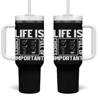 Life Is Full Of Important Choices Tumbler With Handle Golf Lover Gift - Wonder Print Shop