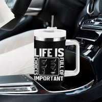 Life Is Full Of Important Choices Tumbler With Handle Golf Lover Gift - Wonder Print Shop