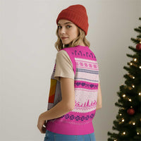 Funny Golf Clubs V-Neck Knit Sweater Vest Life Is Full Of Important Choices - Wonder Print Shop