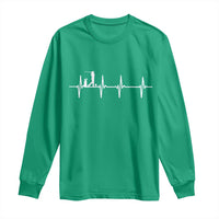 Golf Heartbeat Long Sleeve Shirt Funny Sport Lover Gift - Wonder Print Shop