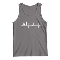 Golf Heartbeat Tank Top Funny Sport Lover Gift - Wonder Print Shop