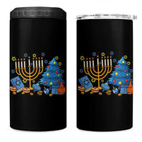 Interfaith Christmas Hanukkah 4 in 1 Can Cooler Tumbler Celebration Festival Of Lights Gift - Wonder Print Shop