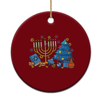 Interfaith Xmas Hanukkah Ceramic Ornament Celebration Festival Of Lights Gift - Wonder Print Shop