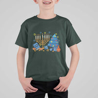 Interfaith Christmas Hanukkah T Shirt For Kid Celebration Festival Of Lights Gift - Wonder Print Shop