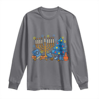 Interfaith Christmas Hanukkah Long Sleeve Shirt Celebration Festival Of Lights Gift - Wonder Print Shop